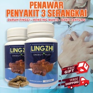 💥READY STOCK💥 Lingzhi Kapsul ( Red Mushroom / Reishi Mushroom ) Penawar Penyakit Kronik - Ubat Kuat 