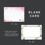 [54 pcs] Thank you card / Thank you card / Plain TQ card / Plain card