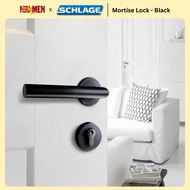 [Free Install] Schlage Mortise Lock Entrance Door | Main Door Lock Set | Black Lock Wooden Door Lock