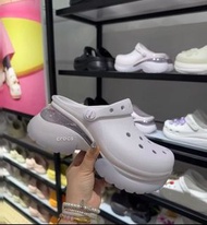 Crocs 新款小海豚洞洞鞋 老爹厚底氣墊沙灘鞋