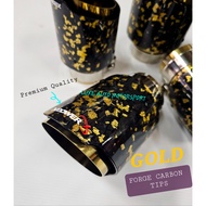 Gold XPower Forged Carbon Fiber Exhaust Tips 100% Premium Quality