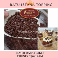 ELMER DARK FLAKES CHUNKY 250 GRAM CHOCOLATE FLAKES TOPPING
