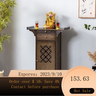 NEW Chinese Buddha Niche Clothes Closet God of Wealth Cabinet Home Altar Incense Desk Altar Cabinet Living Room Prayer