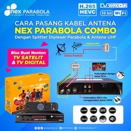 Terlaris Receiver Nex Parabola Combo Kuning Tv Satelit Parabola Tv