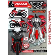 MX KING MERAH KUNING SIAP TANAM BODY COVER SET COVERSET MOTORCYCLE YAMAHA Y16ZR ABS V2 Y16 ABS V2