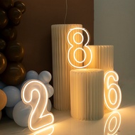 38cm Number 0-9 Neon Light 21st Birthday Decorations