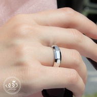 555jewelry แหวนแฟชั่น สแตนเลส สตีล สำหรับผู้หญิง ประดับเพชร CZ เม็ดสวย ดีไซน์คลาสสิค รุ่น 555-R019 - แหวนสแตนเลส แหวนผู้หญิง แหวนสวยๆ (HVN-R2)