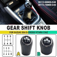 For Suzuki SX4 S-Cross Vitara Ciaz 1.6L 1.4T Engine Manual Shift Lever Gear Knob
