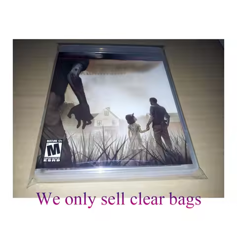50PCS Wholesale High Clear Cover Case For PS3 PS4 PS5 Game Protective Bag Moisture-proof Dust-proof 