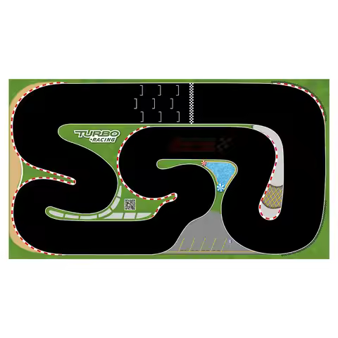 50x95cm 160x90cm 120x80cm 180x80CM Portable Turbo Racing Rubber Mat 1:76 RC Mini Car Track Race Acce
