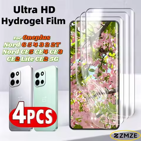 4pcs Hydrogel Film Screen Protector For Oneplus Nord 6 5 4 3 2 5G 2T Nord CE5 CE4 CE3 CE2 Lite HD Cl