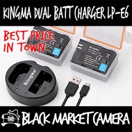 [BMC] KingMa LP-E6 Dual Battery/Charger Kit KIT-LPE6-BM015 (For Canon EOS R R5 R6 5D4 5D3 5D2 6D 6D2 7D 7D2 90D 80D 70D)