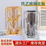Ins Iron Art Test Tube Hydroponic Green Dill Creative Vase Desktop Simple Fresh Ornaments Indoor Gre