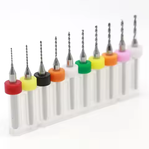 10pcs 0.3mm-1.2mm PCB Mini Drill Bit Tungsten steel CNC milling cutter for wood Carbide Micro Drill 