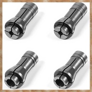 [K U Y G] 4 Pack 1/4" to 1/8" Die Grinder Collet Adapter 1.06 X 0.53 Inch 3mm, 6mm(Silver) Attachmen