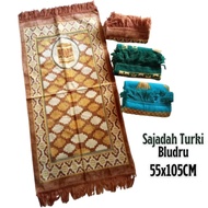 TURKISH PRAYER RUGS WITH THICK FUR VELVET | TURKISH VELVET MEDIUM THICK PRAYER RUGS 55CX105CM