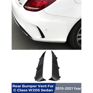 Rear Bumper Canard Flaps Spoiler Cover For Mercedes Benz C Class W205 C205 S205 Coupe Sedan Wagon Gl
