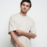 Oversized Cotton Combed 16s T-Shirt || Beige Beige Beige || Oversized Unisex Casual Streetwear T-shi
