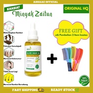 100% NATURAL - MINYAK RAMBUT ZAITUN/ HAIR OLIVE OIL 50ML - MENGUATKAN - PELEMBUTKAN RAMBUT (Anti dan