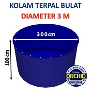 Kolam Terpal Bulat Bioflog Diameter 3 Orchid D 3 Original Terpal Saja