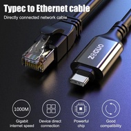 1m 2m 3m 5m 10m USB Type C To RJ45 Ethernet Cable 100m 1000m USB3.0 Network Cord Gigabit USB C LAN C