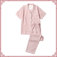 Byford Baju Tidur Lelaki | (1 Pc) Byford Men Woven Cotton Short Sleeve Long Pant Pyjamas Assorted Co