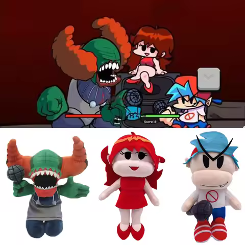 1/2/3pcs Friday Night Funkin Plush Toys Boyfriend Girlfriend Tricky the Clown Plushies Stuffed Dolls