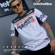 Ksr ONEONENINE - JERSEY LUCKSTRIKE WHITE BLACK SERIES | Short Sleeve JERSEY