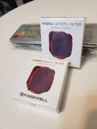 全新(未開封)名廠FREEWELL可調式濾鏡Hybrid ND8 PL 及 ND16 PL Two Filters for DJI MAVIC 3 Classic 航拍機