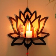 LOTUS WALL HANGING WALL SHELF SMALL ALTAR / LOTUS SHAPED / LOTUS WALL SHELF/  WALL SHELF/WALL DECORA