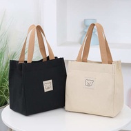 Working Lunch Box Tote Bag 2024 New Style Bag Ladies Simple Hand Bag Lunch Bag Mommy Small Canvas Bag