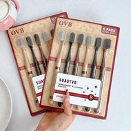 Blister of 6 Soft Bristle Toothbrushes, Luxurious Design Oral Protection