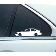 Lowered BMW E46 M3 Window Sticker