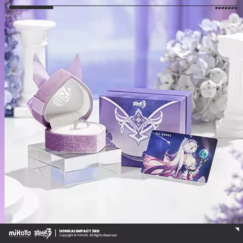 [Genuine] miHoYo Kiana Ring Honkai Impact 3 Kiana Oath Ring Herrscher of Finality Theme Anime Orname