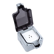 [Mei ling]15A Outdoor Waterproof Socket Rainproof Socket Outdoor socket outlets Socket Waterproof Box IP66Waterproof