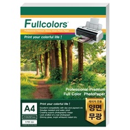 Fullcolors 全彩 雷射專用雙面列印霧面相片紙  A4  100張