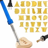 [ZIYOU FLY]-Wood Burner with Letters Stamps with Alphabet Copper Stamping Setfor Wood Leather Emboss