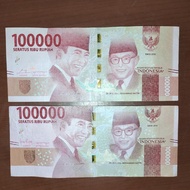 Uang unik. salah potong dari BI.