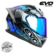 EVO GX-1 Vane Dual Visor Full Face Helmet with Free Clear Lens