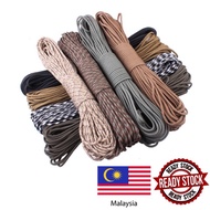 Paracord Rope Accessories 4mm 30m Aksesori Tali Paracord 100ft Single Color