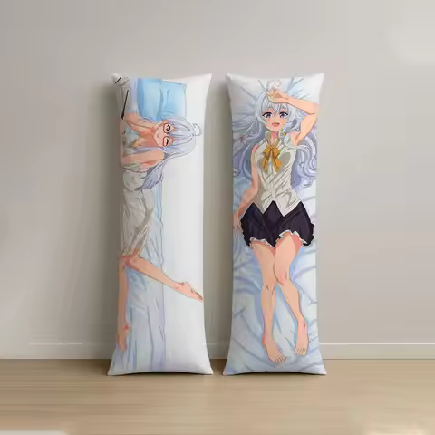 1pc Anime Cushion Cover Compatible for Sofa Bed Bench - Double-Sided Printed Anime Characters, Reinf
