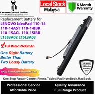 LENOVO Laptop Battery L15S3A02 L15L3A02 2600mAh 2600mAh LENOVO IdeaPad 110-14 110-14AST 110-14IBR 11