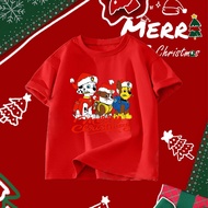 เสื้อเด็กคริสต์มาส paw patrol Merry Chrismas KidT-shirt การ์ตูนขบวนการเจ้าตูบสี่ขา PP-11