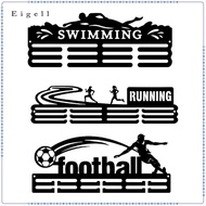 Eigell Iron Medals Display Shelf Wall Mounted Holder Rack Award Frame for Gymnastic and Sports Medal