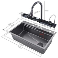 Chậu bồn rửa bát chén hiển thị nhiệt độ cao cấp victory