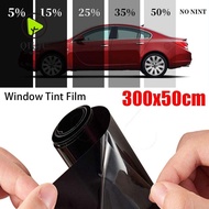 QIUJU 1Roll 50x3m Car Foils, Scratch Resistant  UV Protection Window Tint Film, Durable Sun Shade Bl