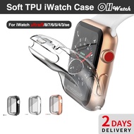 [SG]Transparent TPU Silicone iWatch Screen Protector Casing iWatch 9/8/7/ultra Case for iWatch 49mm Ultra 41mm 45mm 42mm
