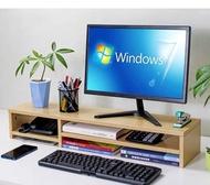 雙層桌面辦公室宿舍台式電腦增高架雙屏加長顯示器屏幕電視機支架