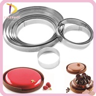 DIACHASG Tartlet Molds Bakeware Perforated Stainless Steel Circle Mould