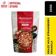 AMAZIN GRAZE WILD STRAWBERRY LOW SUGAR GRANOLA 250G